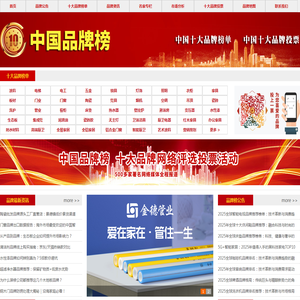 中国品牌排名投票